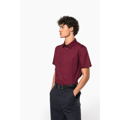 Cotton/elastane short-sleeved shirt